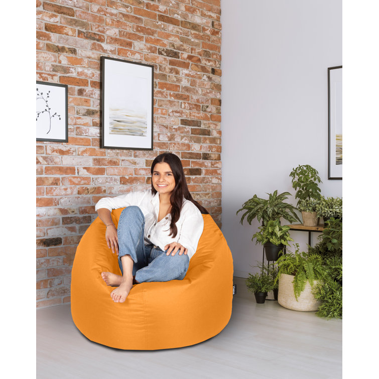 Velvet beanbag chair, Norka Living