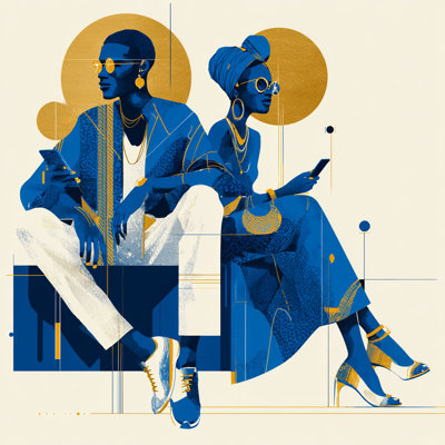 Art moderne sur toile tendue
