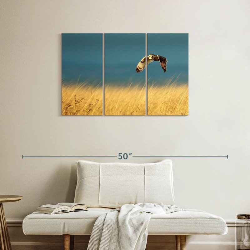 Brampt Owl In Flight, 24" H x 38" W