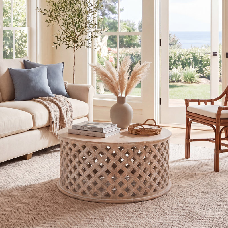 Table basse Alfi, Blanc brûlé