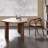 Walnut Pentagon Solid Wood Butterfly Leaf  Dining Table-1366978320