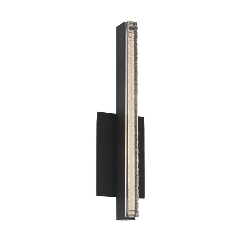 Serre 1 - Light LED Flush Mounted Sconce, Nightshade Black
