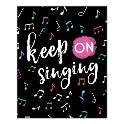 «Keep On Singing», art sur toile tendue