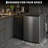 Small Deep Freezer with Adjustable Temperature, Quiet Vertical Freezer