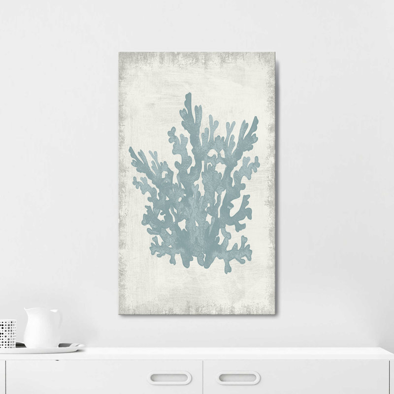 "Coral Oasis I" par Conrad Knutsen, reproduction sur toile, H 28 po x l 48 po x P 1,5 po