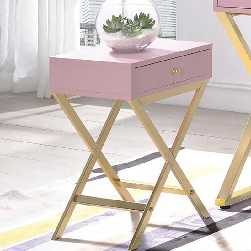 Rectangular Side Table With One Drawer