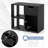1 Pcs 3-cube Bookcase Organizer With 2-tier Wooden Storage Shelf & Pull-out Drawer