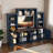 Modern 87.6" Wall Unit Entertainment Center With Bookshelves For Tvs Up To 55", TV Stand Media Console With Charging Station And USB Charging-1823843743