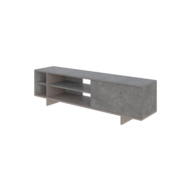 TV Stand for TVs up to 65", Retro Grey/Mocha Grey