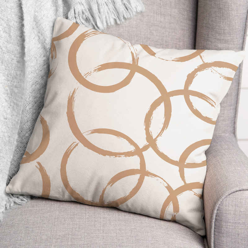  Coussin décoratif intérieur / extérieur, Brun clair