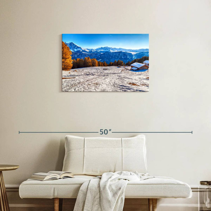 Alvord chalet en bois en hiver, H 20 po x l 30 po