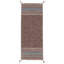 Azizi Striped Hand Woven Cotton Brown Rug-1585515599