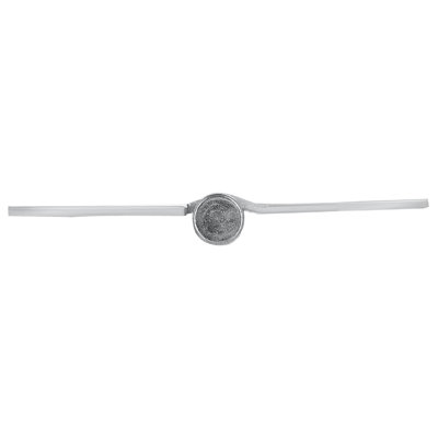 Charnière de porte en chrome brossé, 3 1/2 po, rayon 5/8 po, paquet de 12
