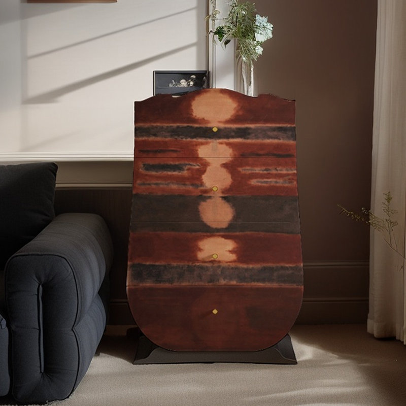 Commode d'appoint en bois à tiroirs multifonctionnels