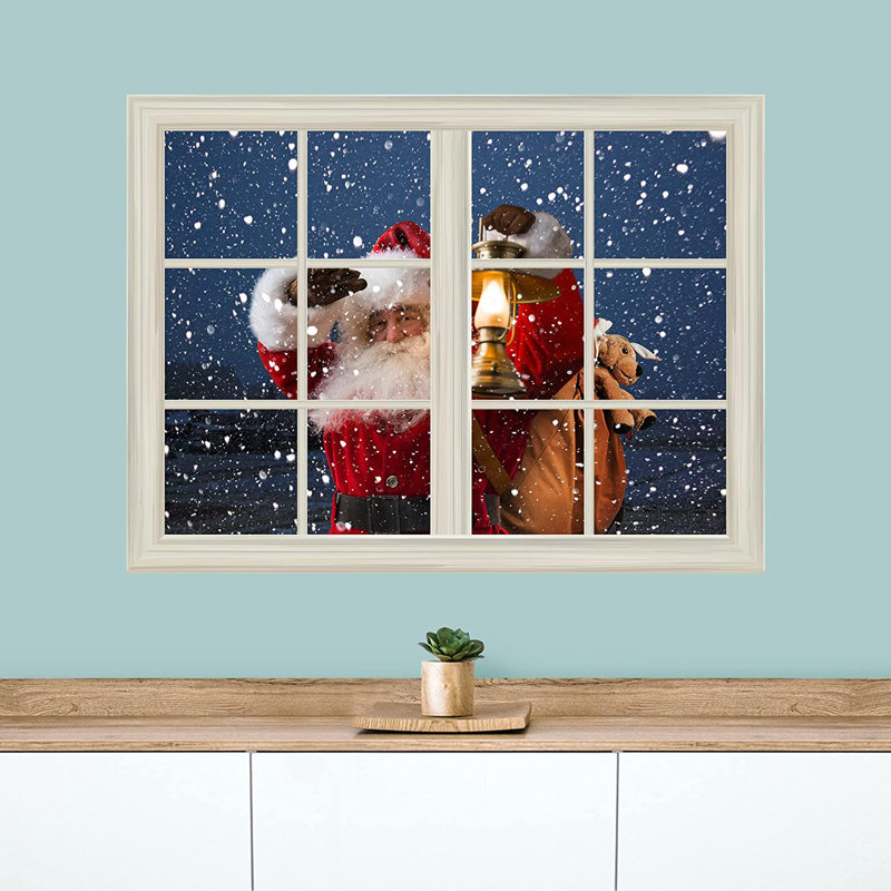 Santa Claus Christmas Eve Self-Adhesive Wall Mural