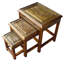 Abrams Glass Top Nesting Tables