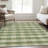 Premium Machine Washable Prisco Green Rug-583066377