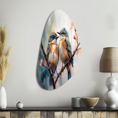Lesperance - Bird Floral Fall Shape Irregular Metal Wall Decor