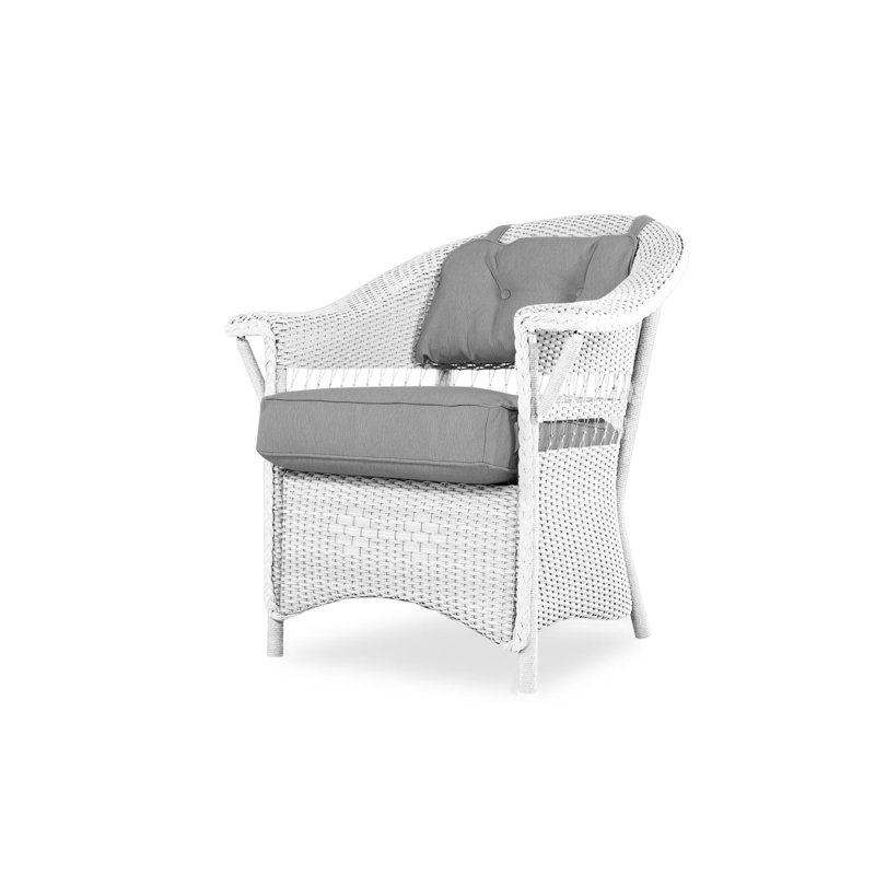 Nantucket Outdoor Dining Armchair, White, Serene Spa