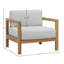 Chaise d'appoint rembourrée Boe, gris clair