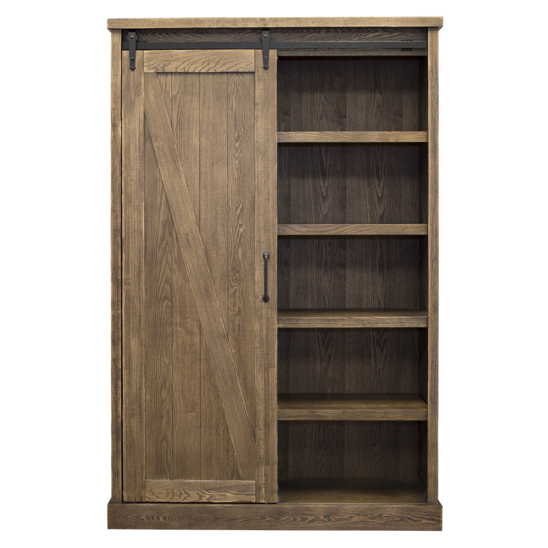 Bibliothèque standard de H 72 po x l 48 po Jyler, Chêne vieilli