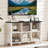 Farmhouse 6 Cube Bookshelf, Antique White & Black Wooden Storage Organizer Book Shelf, 47" Cubby Hallway Bookcase, Kids Toy Storage Cabinet, Modern Open Book Case for Living Room, Playroom-33435133-33435132