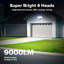 1 3 Head Weather Resistant Outdoor Security Light with Motion Sensor-114325317