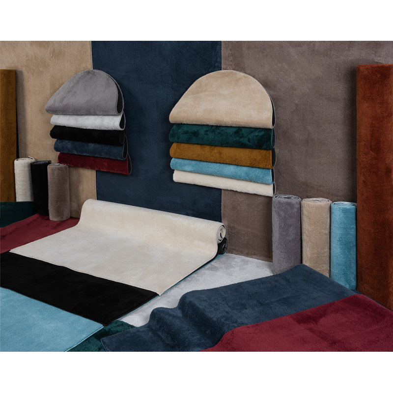 Taeler Washable Modern Living Room Rug Polyester Plain Indoor Area Rug with Low Pile - Anti-Slip Felt Backing Carpet Bedroom-Hallway, Teal