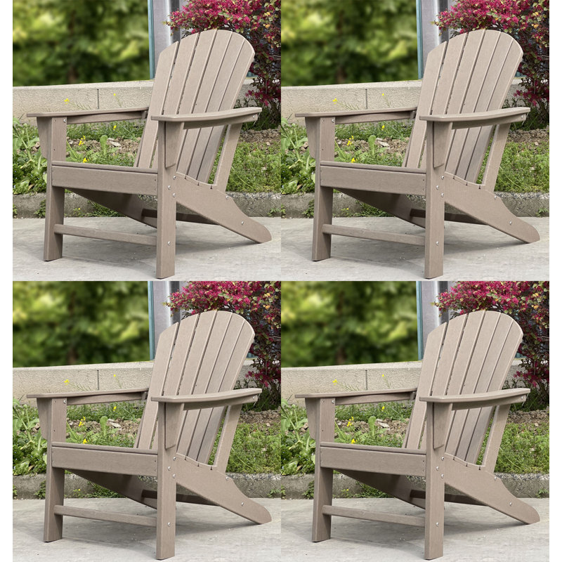 Arneson Outdoor Adirondack Chair, Weathered Wood