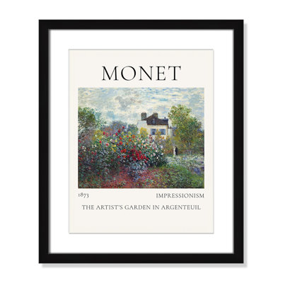Artists Garden in Argenteuil Print by Claude Monet