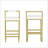 2PCS Velvet Bar Stools With Gold Metal Legs-1918339066-1918339070