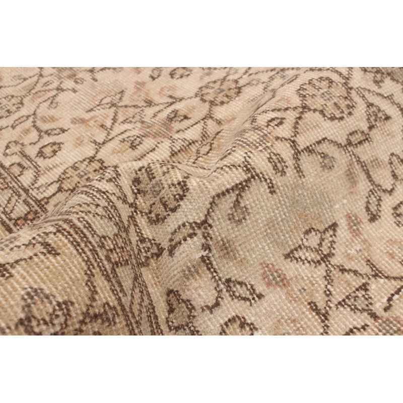Tapis beige trésor rétro 3 pi 11 po x 6 pi 9 po