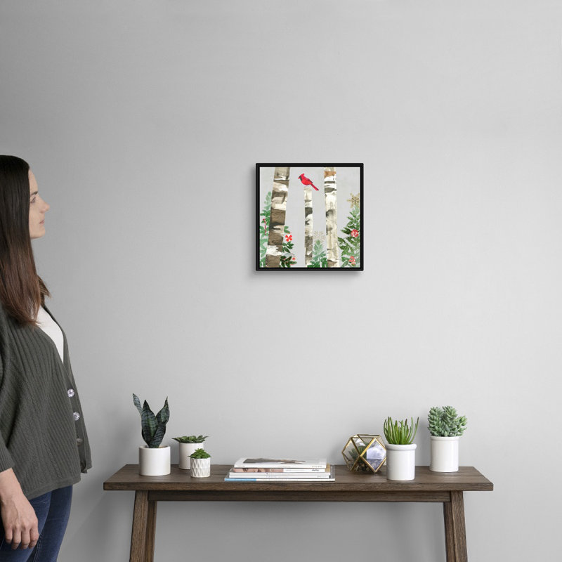 Holiday Holiday - reproduction d'art sur toile, Cadre noir, H 14 po x l 14 po x P 1,75 po