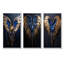 «Royal Wings and Golden Angel Wings I», ensemble de 3 reproductions d'art sur toile fantaisie-1435123975-1435123995
