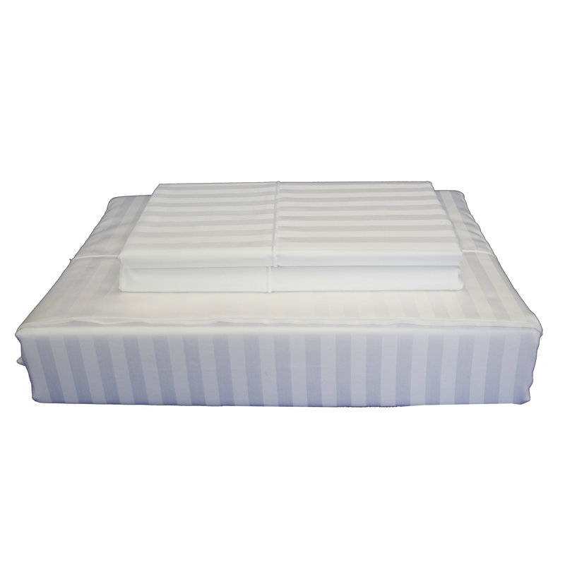 Ensemble de draps 100% coton 400 fils 400 fils de qualité égyptienne, Double, Sable