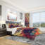 Ensemble de housse de couette à géométrie en losanges designart-35228561