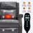 Faux Leather Manual Massage Recliner - 8 Vibrating Nodes, 3 Modes, Heavy-Duty Mechanism-1004032739