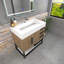 Finition du meuble-lavabo sur pied simple 36 po Jessica / Base: Chêne blanc-72495627