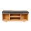 Banc de rangement pour chaussures d'entrée, robuste, réglable avec coussin