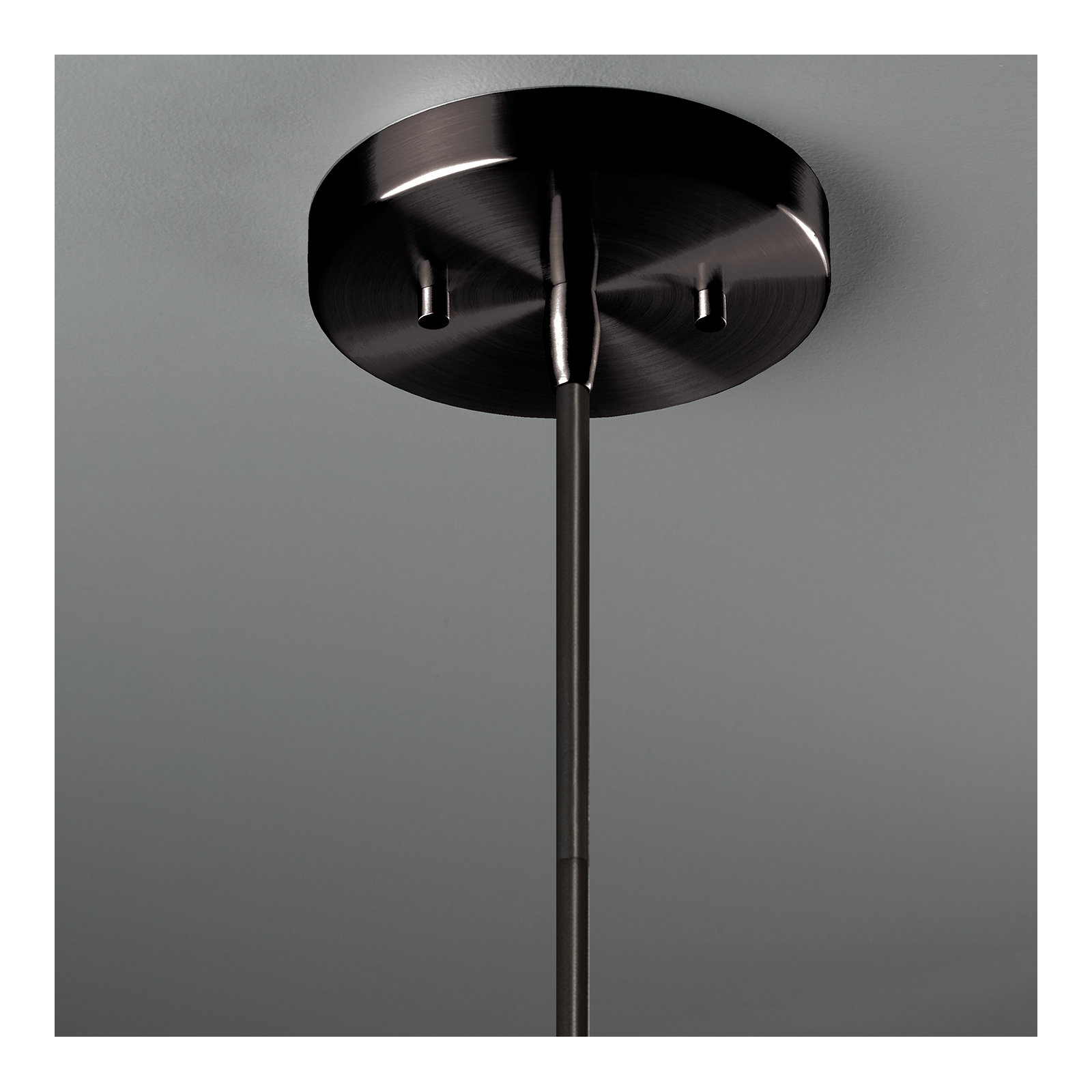 Leni Collection 1 - Light Dome Pendant Accents, Matte Black, Hammered Pewter
