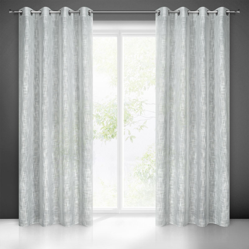 Pari Semi -transparent Curtains Single Panel, Grey