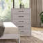 Commode 5 tiroirs en bois massif Achen