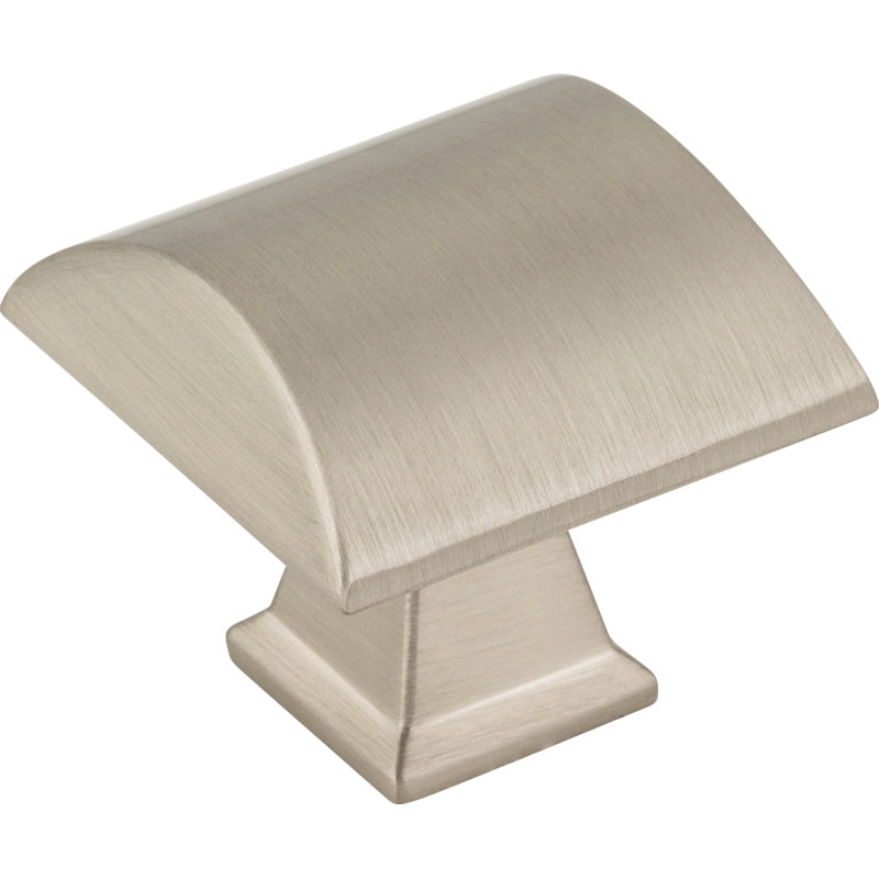 Roman Square Knob, Satin Nickel