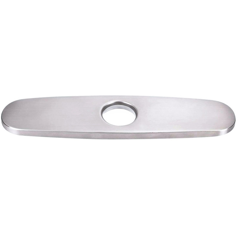 Plaque de pont pour robinet de cuisine 10 pouces Novatto, Nickel brossé