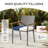 Outdoor 4'' Dining Chair Seat Cushion-986330106-986330105