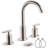 2-handle Bathroom Faucet with Drain Assembly