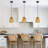 7" Set Of 3 Rustic Hemp Rope Pendant Light, Handcrafted Farmhouse Hanging Light Fixture, Adjustable Height Ceiling Lamp