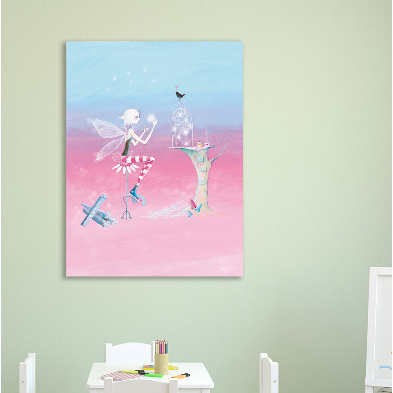 « multilingual oiseau », art sur toile, H 40 po x l 30 po x P 1,5 po
