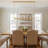 Acevedo 7-Light 59" Dimmable kitchen Island Linear Chandelier (Bulbs Included)-906287456