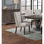 Chaises d'appoint traditionnelles 2Pc rembourrées à oreilles avec finition chêne